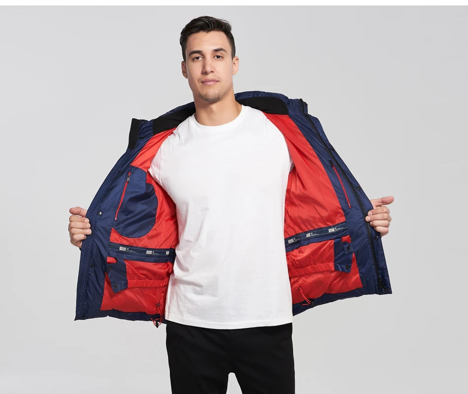 TALIFECK Men Winter Jacket Cotton Padded Jacket Parka Homme Quilted Coats High Quality Brand Winter Warm Coat Men Russian Size