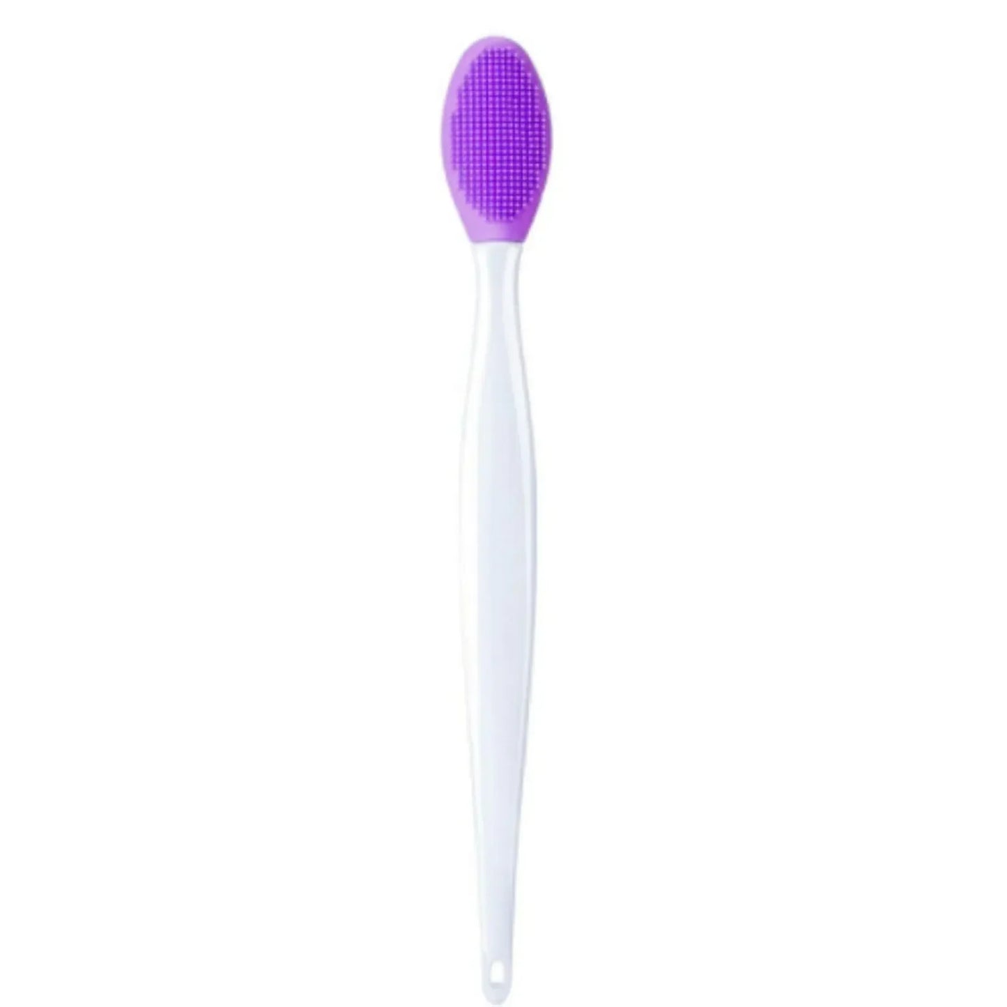 2pc Skin Care Lip Exfoliating Facial Cleansing Face Scrub Nose Clean Brush Blackhead Remove Silicone Double-Sided Skin Care Tool