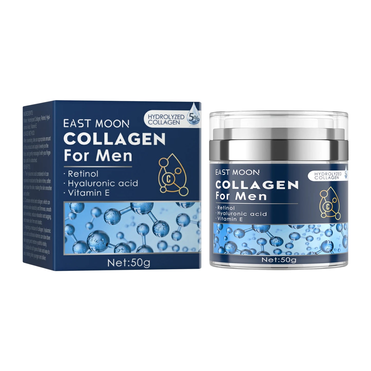 Retinol Face Cream for Men Face Firming Lifting Neck Fade Fine Lines Anti Puffiness Moisturizing Nourishing Facial Skin Product