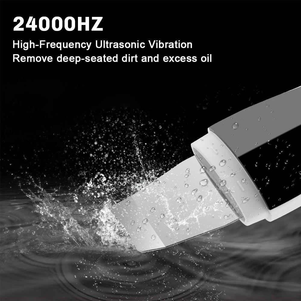 Skin Scrubber Ultrasonic Facial Machine for Home Use Spatula for Blackhead Remover Shovel Peeling Pore Cleaner Face Lift Massage