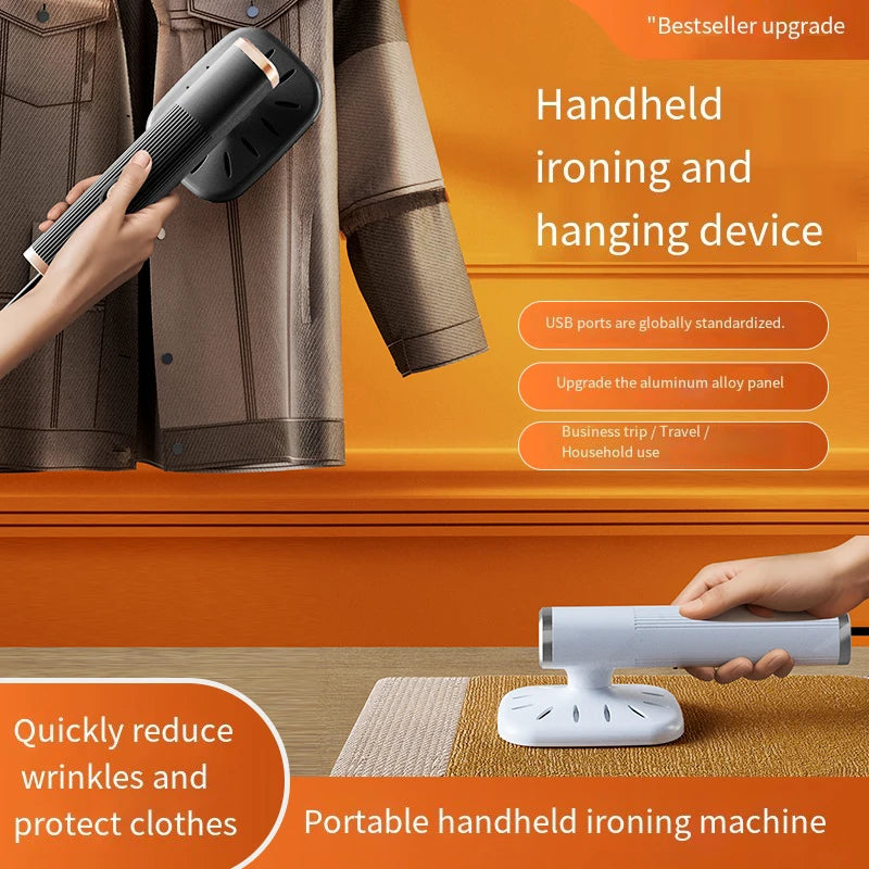 Handheld Iron Steamer 360° Ironing Small Garment Steamer USB Powered Electric Ironing Machine for Fabric Clothes Ironing