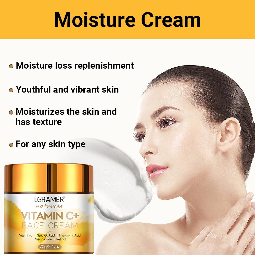 Retinol Face Cream Anti-wrinkle Anti-aging Moisturizing Hyaluronic Acid Vitamin C Facial Cream Skincare Face Whitening Creams