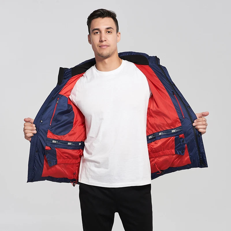 TALIFECK Men Winter Jacket Cotton Padded Jacket Parka Homme Quilted Coats High Quality Brand Winter Warm Coat Men Russian Size