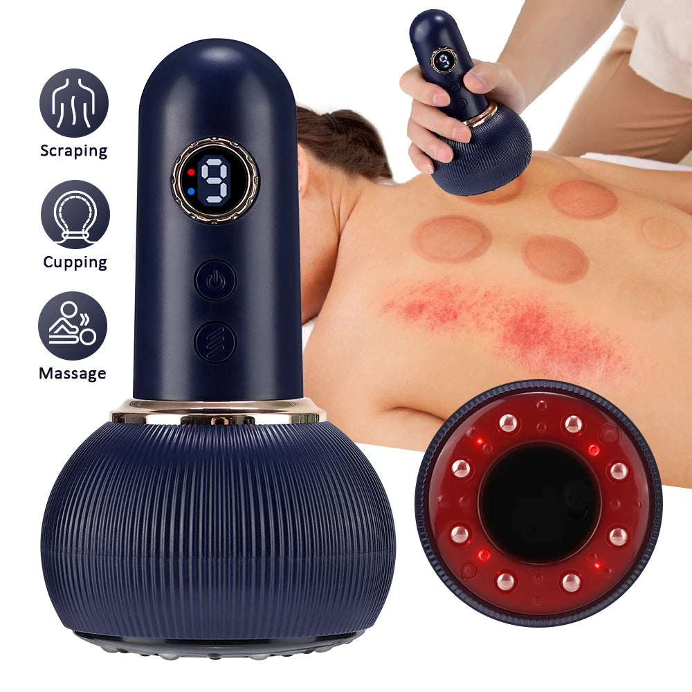 Electric Suction Medical Cupping Therapy Set Beauty Massager Glass Jars Anti Cellulite Cupping Vacuum Slimming Guasha Massage