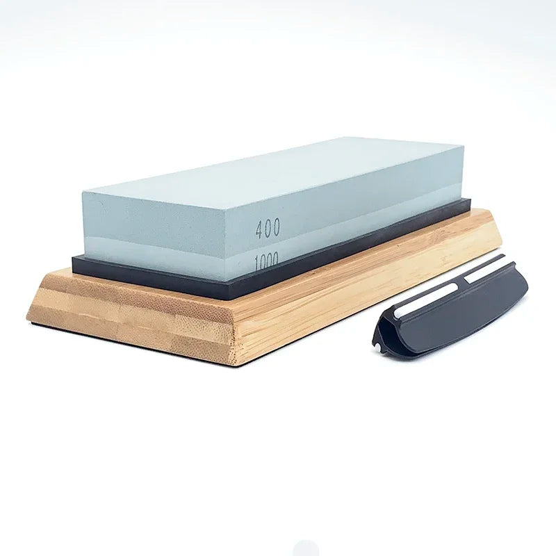 400 1000 3000 Grit Double-sided Sharpening Stone Base Angle Guide Set Kitchen Knife Sharpener Grinding Whetstone Apex Egde Blade