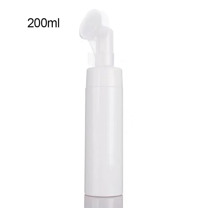 Soap Foaming Bottle Facial Cleanser Foam Maker Bottle with Silicone Clean Brush Portable Facewashing Mousse Foam Bottles