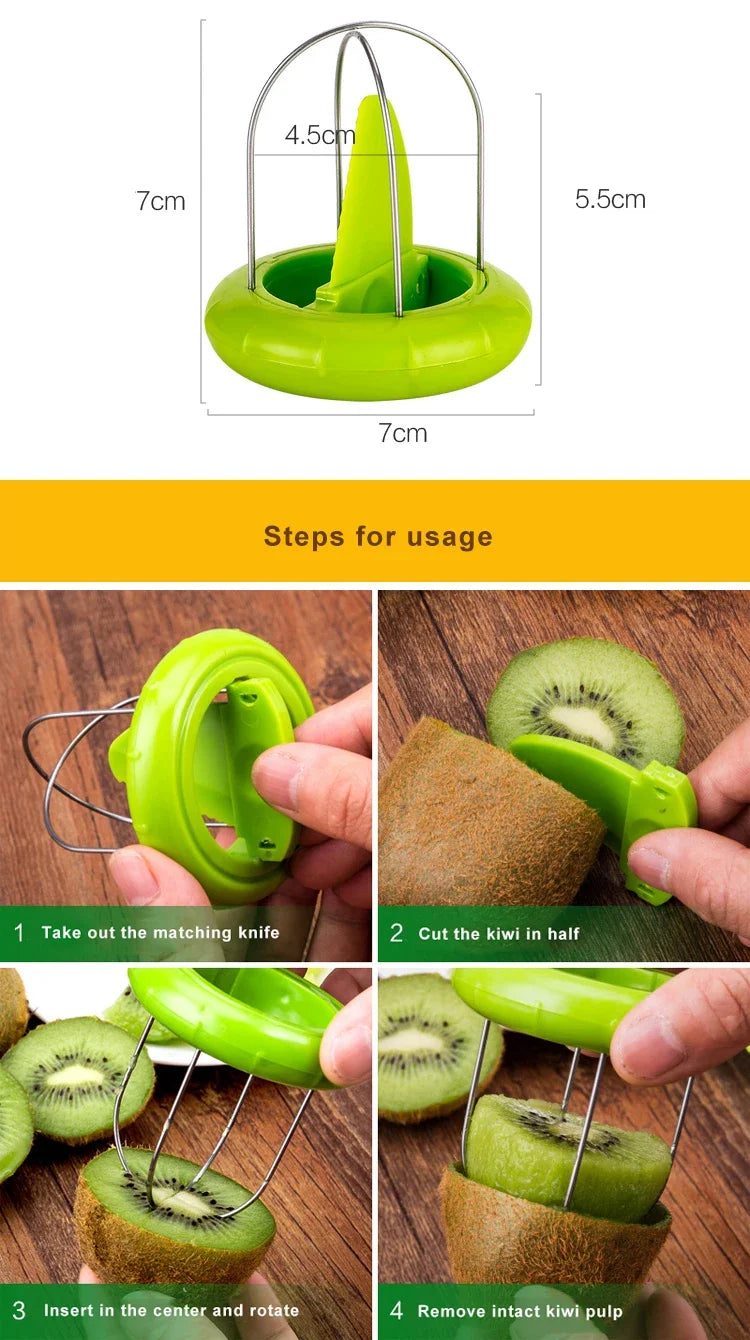 Fast Peel Kiwi Cutter Fruit Peeler Slicer Lemon Kiwi Slicer Peeling Pitaya Spiralizer Kitchen Gadgets Salad Cooking Tools