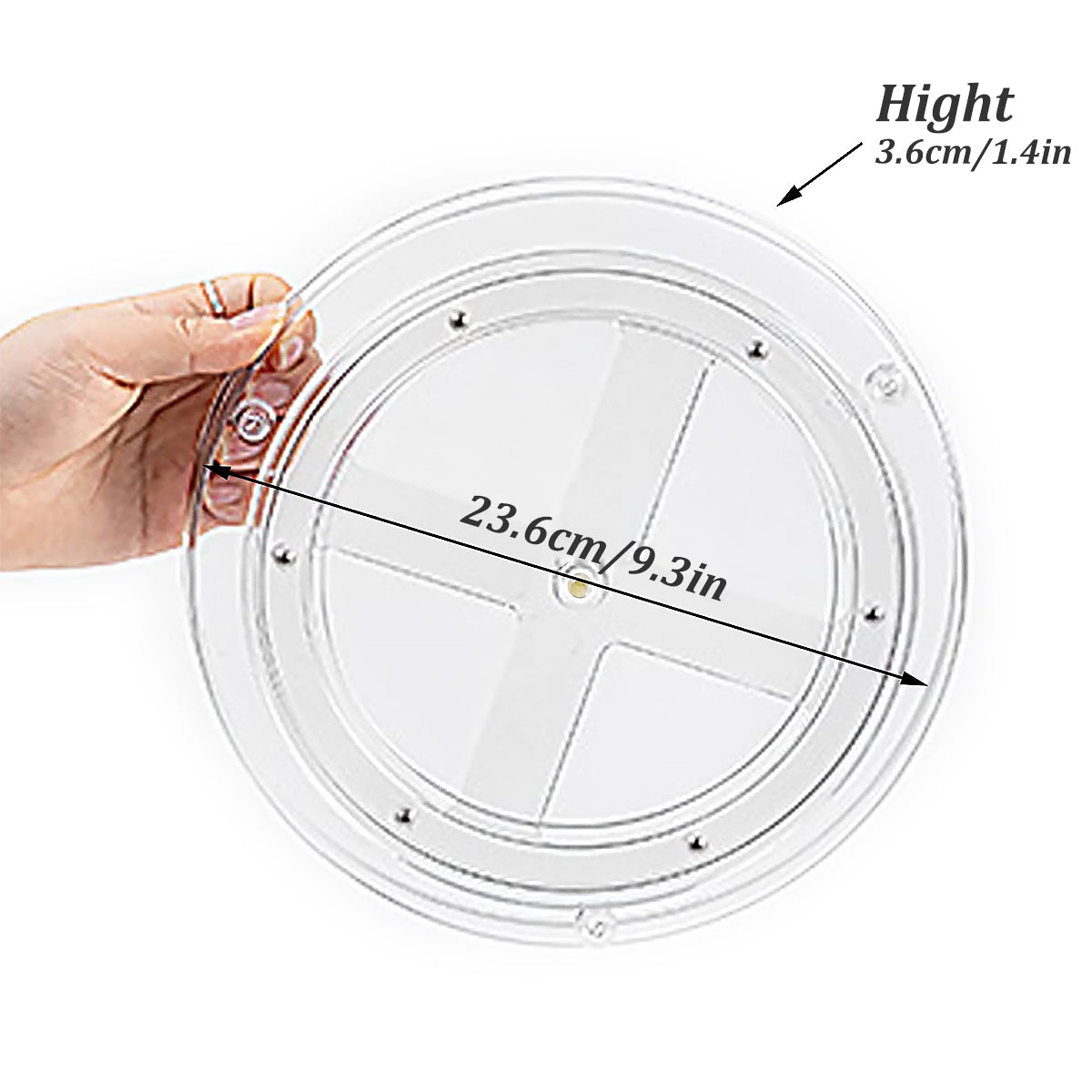 360° Rotating Storage Trays Stainless Steel Kitchen Spice Organizer Turntable Multifunction Bathroom Round Storage Carousel New