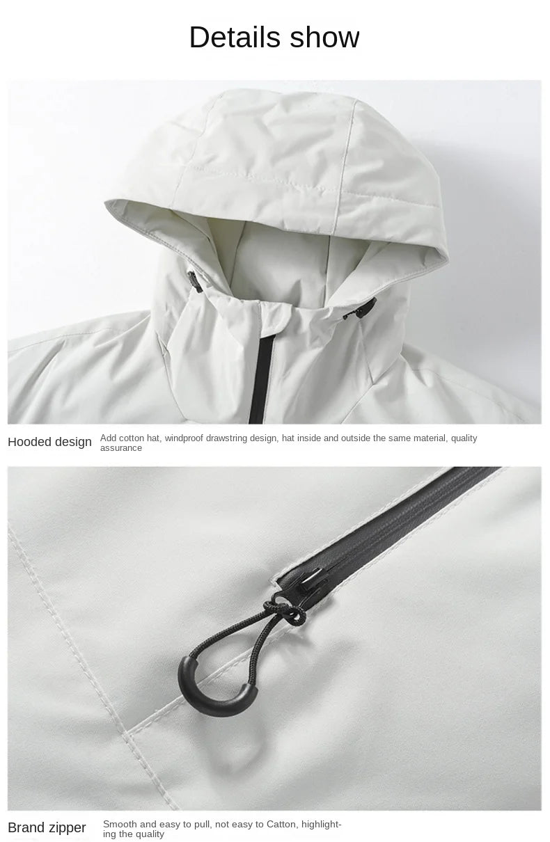 2024 New Winter Jacket Men Women Outdoor Ski Waterproof Graphene Warm Hooded Parka Male Street Casual Multi Pocket Padded Jacket