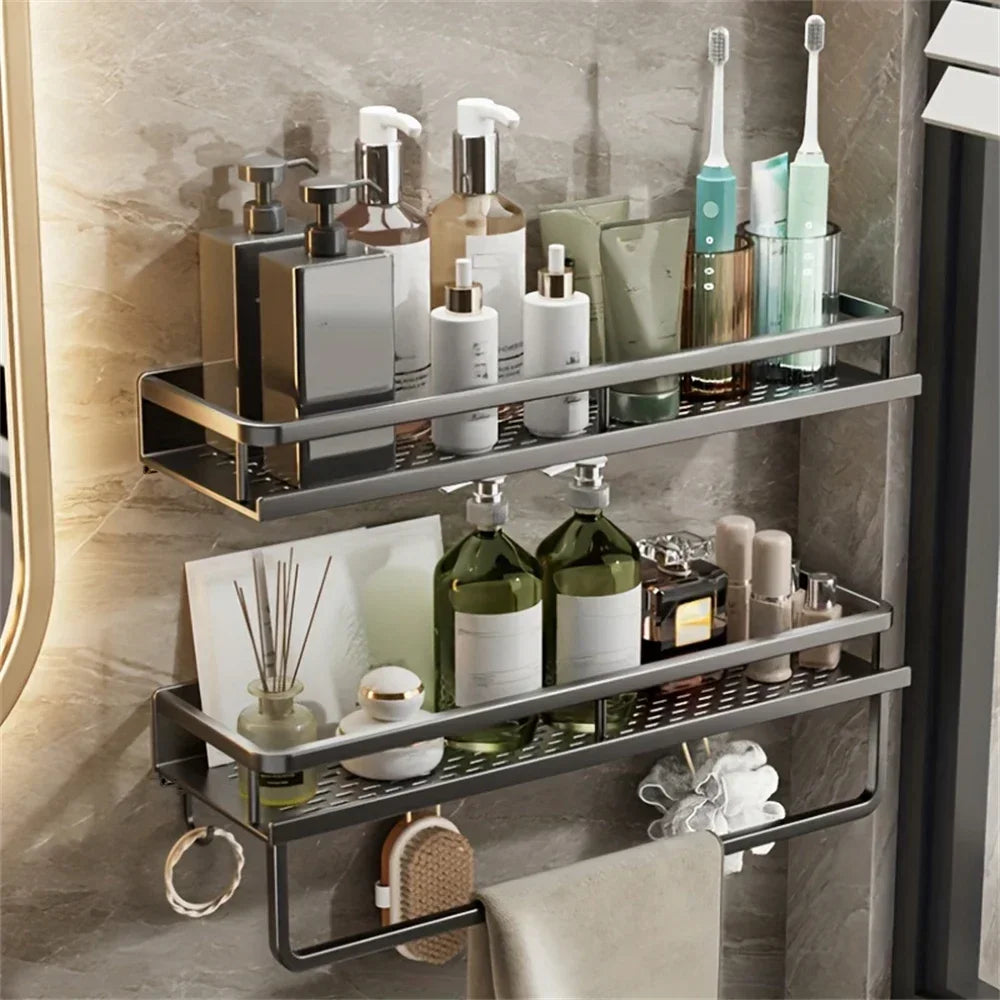 Bathroom Kitchen Multi-functional Storage Shelf Wall-mounted Storage Shelf for Indoor Wall Storage