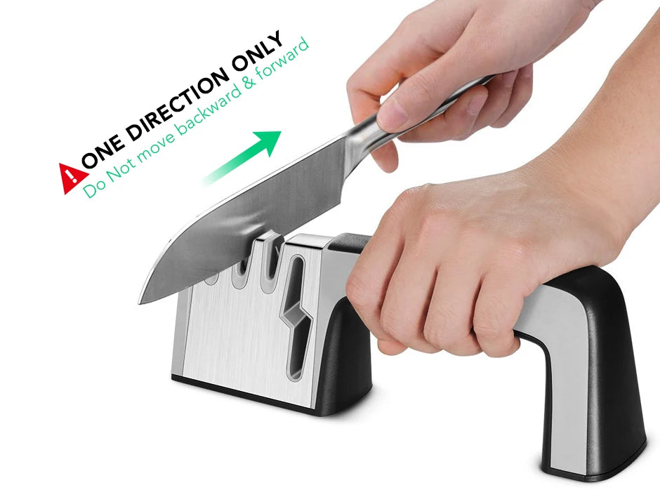 Knife Sharpener Professional Sharpening Stone Whetstone Grindstone 2/3/4 Stages Kitchen Knives Scissor Grinder Stone Householder