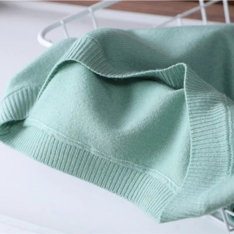 Superfine Merino Cashmere Knitted O-neck T-shirt for Men's Clothing Short Sleeve Tee Solid Color Trend Leisure Tee Tops ﻿