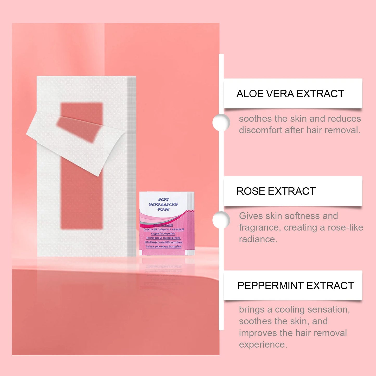 Facial Wax Strips for Face Ready to Use Lip Eyebrow Leg Arm Body Hair Removal Summer Depilation Clean Waxing Wipe Sticker Papers
