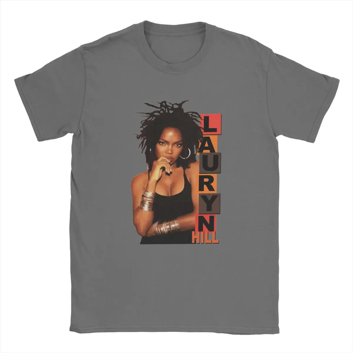 Men's T-Shirts Lauryn Hill Fugees The Famous Vintage Cotton Tee Shirt Short Sleeve Music Hip Hop Harajuku T Shirt Round Neck