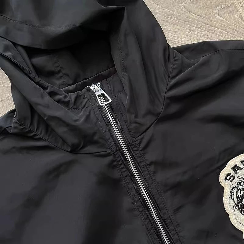 SAINT VANITY Embroidered Buckle Sports Sweatpants Jogger Men Women Drawstring Long Pants Trousers