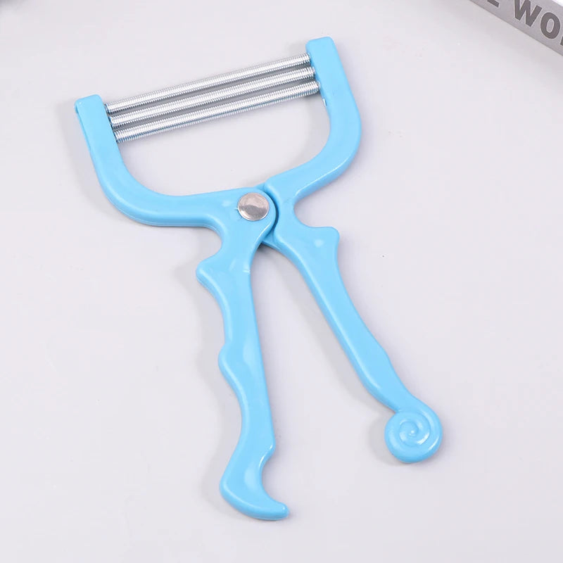 Women Epilator Mini Facial Hair Remover Safe Handheld Spring Threading Face Defeatherer for Cheek Eyebrow DIY Makeup Beauty Tool