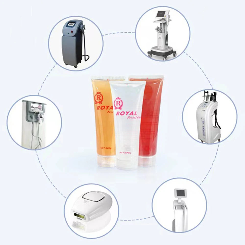 Facial Skin Lifting Firming Tighten Anti Wrinkles Injection Gel Cream RF&EMS Body Slimming Ultrasonic Gel Massager Cavitation