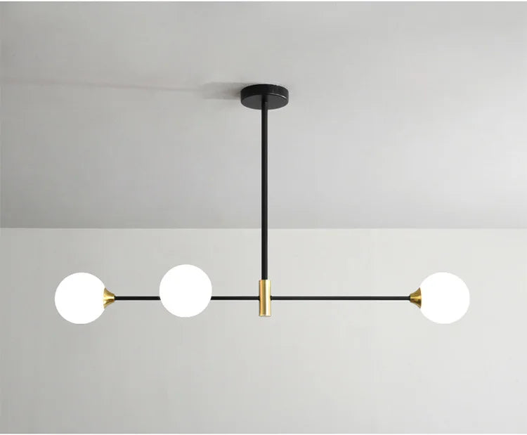 Modern Chandelier for lliving room Minimalist Glass Ball Pendant Lights Home Decoration Dining Room Kitchen Hanging Lamp Bedroom