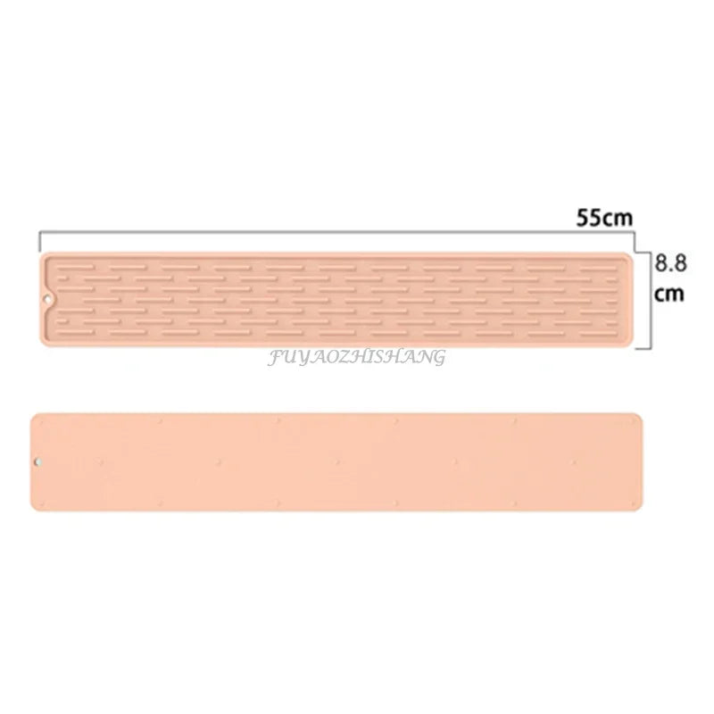 Kitchen Silicone Faucet Mat Drip Protection Pads Faucet Water Catcher Mat Sink Drain Pad Waterproof Non-slip Bathroom Gadget