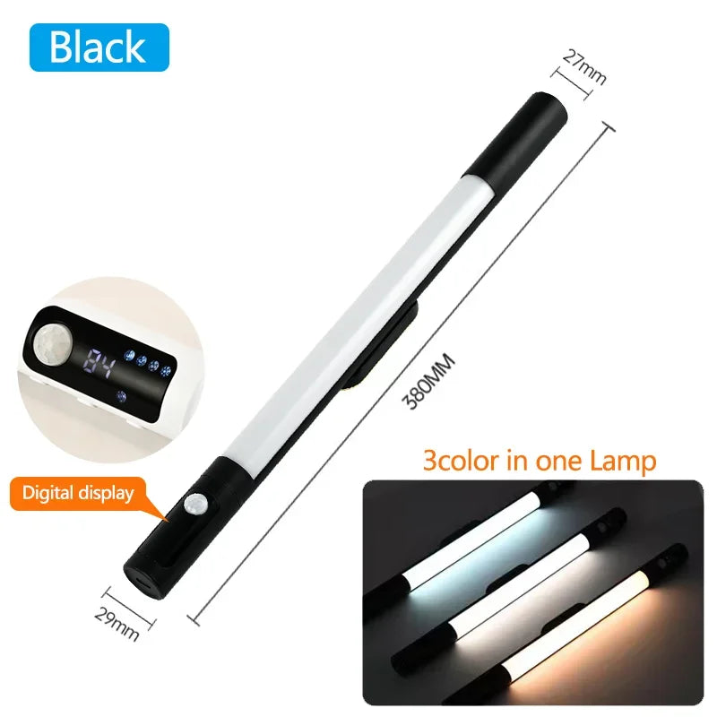Motion Sensor Light Night Light USB Type C Rechargeable Lights Cabinet Lights For Kitchen Remote control Digital display LED