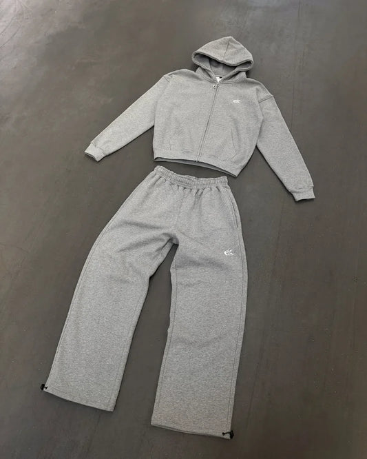 Europe and the United States Vintage Pop Men suit Unique embroidered High Street Harajuku top oversize Fall casual tracksuit