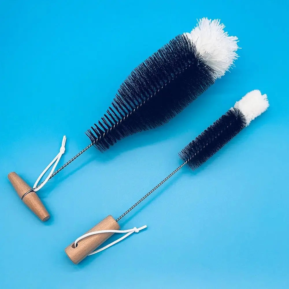 Soda Stream Bottle Brush With Beechwood Handle Glassware Jars Cleaner Kitchen Cleaning Tool Drink Bottle Cup Cleaning Brush