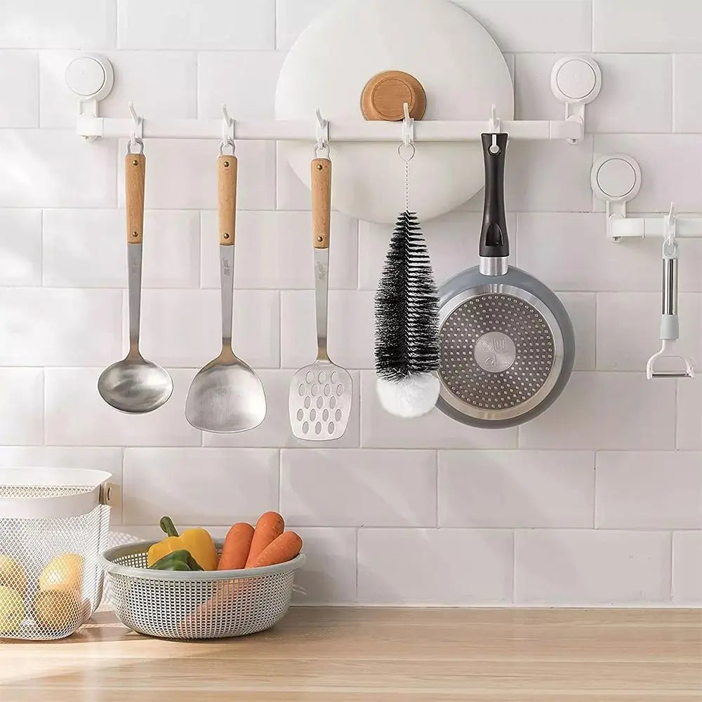 Soda Stream Bottle Brush With Beechwood Handle Glassware Jars Cleaner Kitchen Cleaning Tool Drink Bottle Cup Cleaning Brush