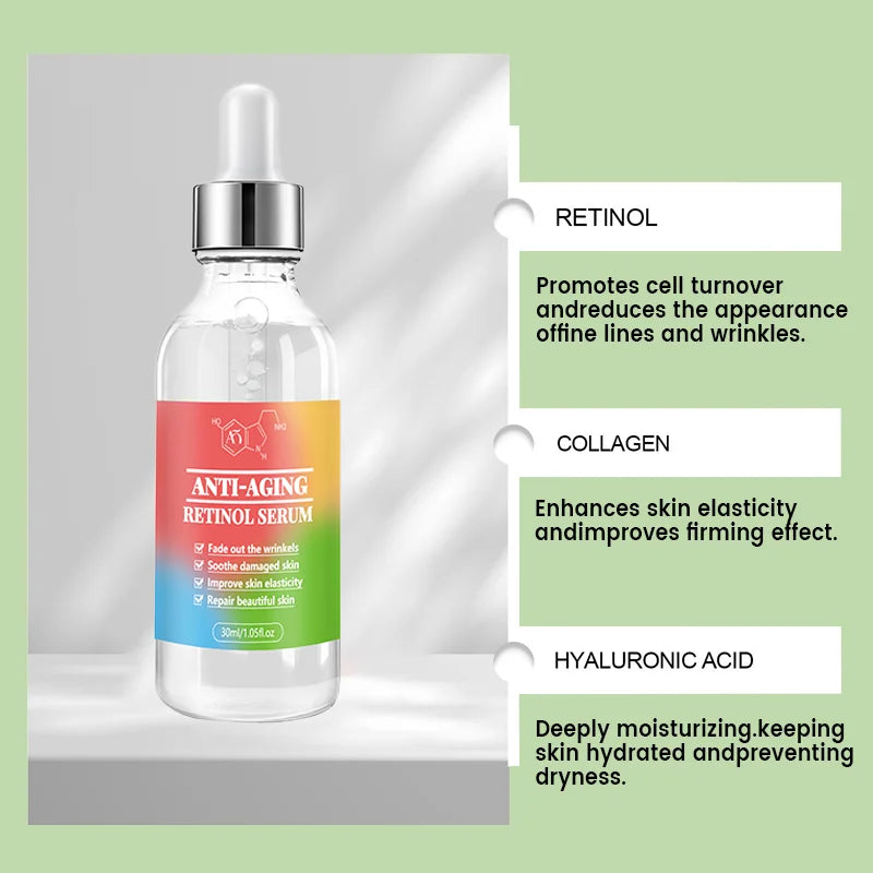 Collagen serum moisturizing, brightening, skin tightening, used to reduce fine lines, lighten fine lines, facial essential oil