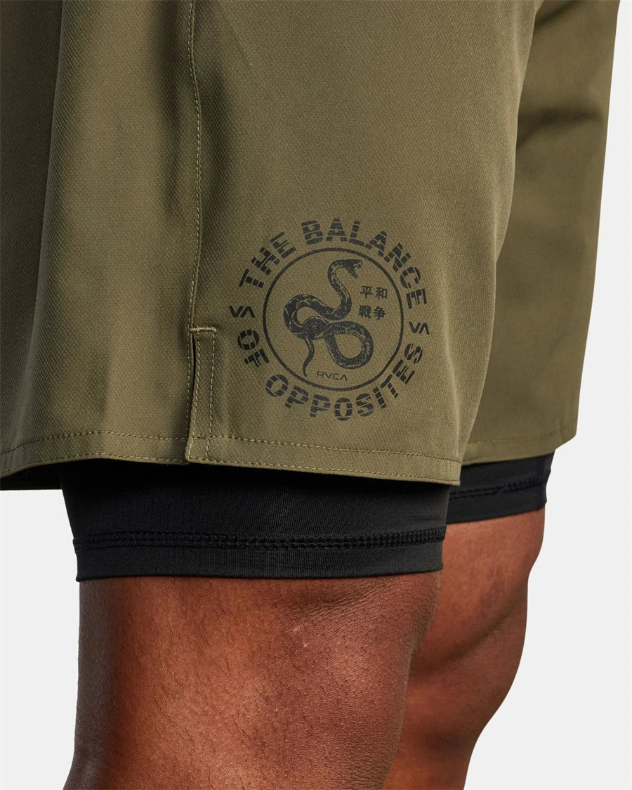 Fitness Shorts Men's Training Sports Jogging Fitness Woven Quick Dry New 2-in-1 Double-layer Sports Fitness Running Shorts