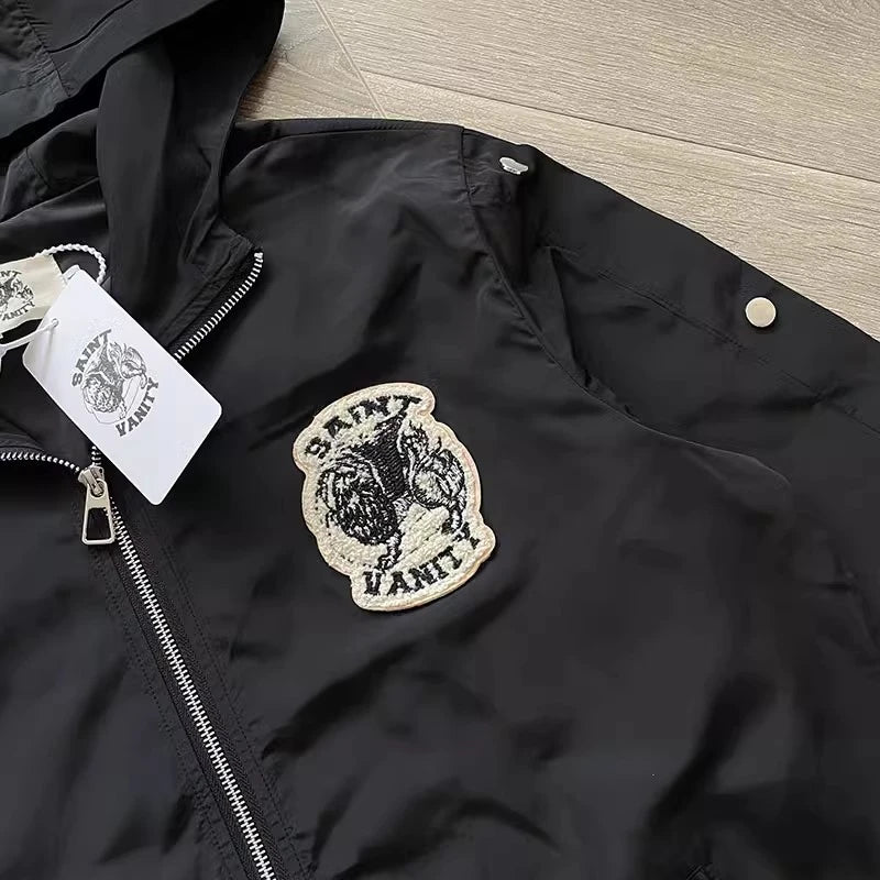 SAINT VANITY Embroidered Buckle Sports Sweatpants Jogger Men Women Drawstring Long Pants Trousers