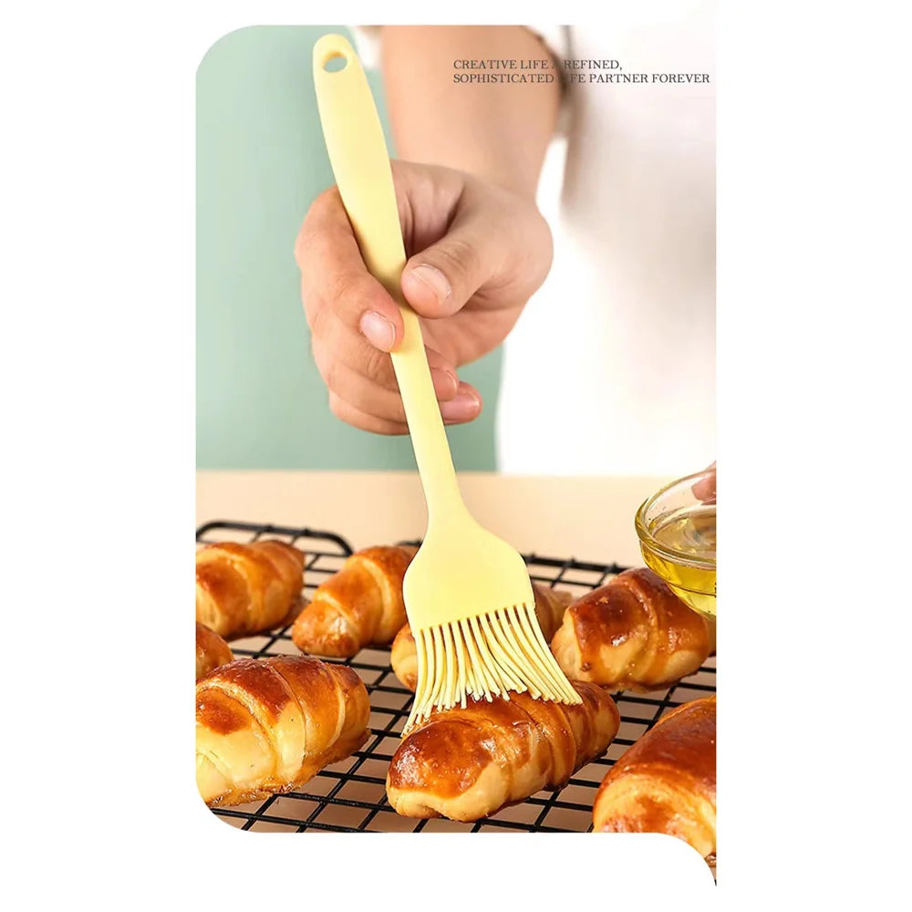 Silicone Barbecue Oil Brush Heat-resistant Pastry Brush Upgrade Oil Brush Kitchen Cooking and Baking Tools