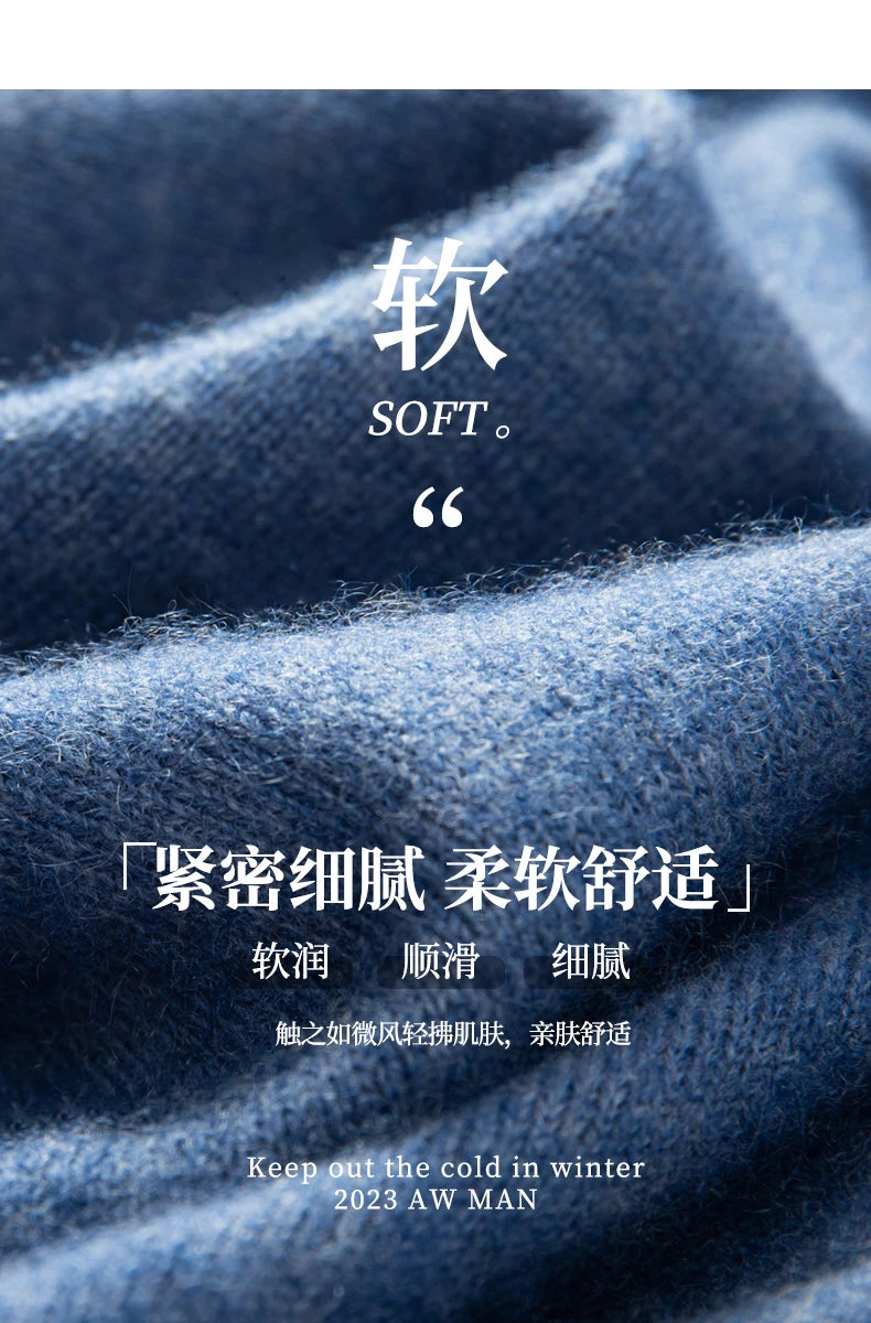 High End Men's 100% Cashmere T-shirt POLO Collar Pullover Shirt Casual Business Knitted Short Sleeved Summer Half Sleeved Top