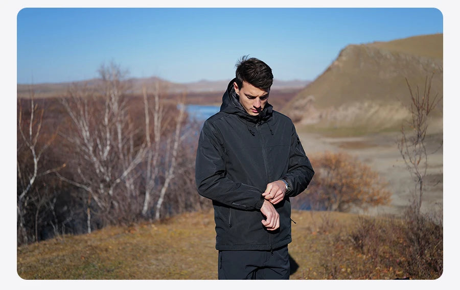 SIMWOOD 2024 Winter New Regular Fit Water-Resistant, Windproof Shell Men’s Winter Jacket with Hood Outdoor Coats