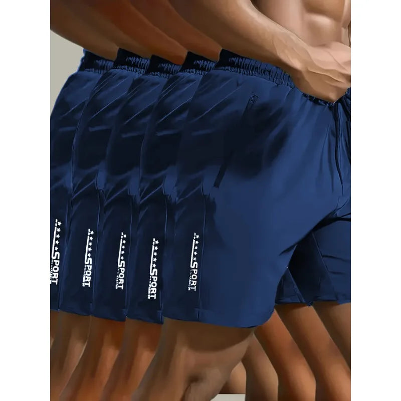 Summer men's sports shorts cool sportswear running shorts casual bottoms gym fitness training jogging shorts men