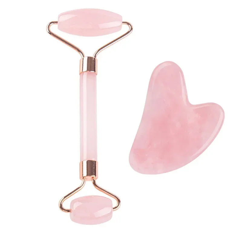 Natural Jade Roller Face Gua Sha Natural Stone Body Neck Massager Acupoint Eye Care Spa Massage Tools Massage Visage Lifting