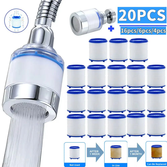 360 Degree Rotating Splash Filters Faucet Adapter for Household Kitchen Bathroom Water Saving Anti-splash Faucet Water Purifier
