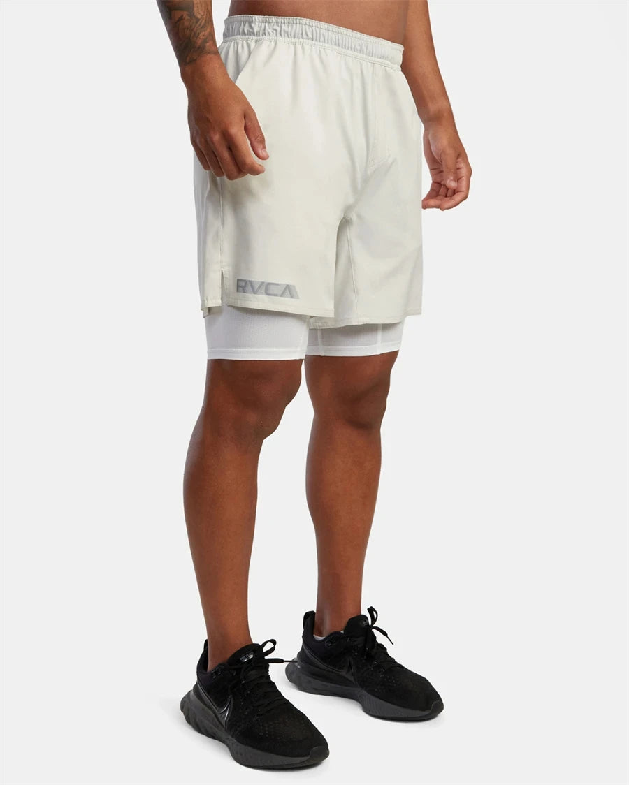 Fitness Shorts Men's Training Sports Jogging Fitness Woven Quick Dry New 2-in-1 Double-layer Sports Fitness Running Shorts