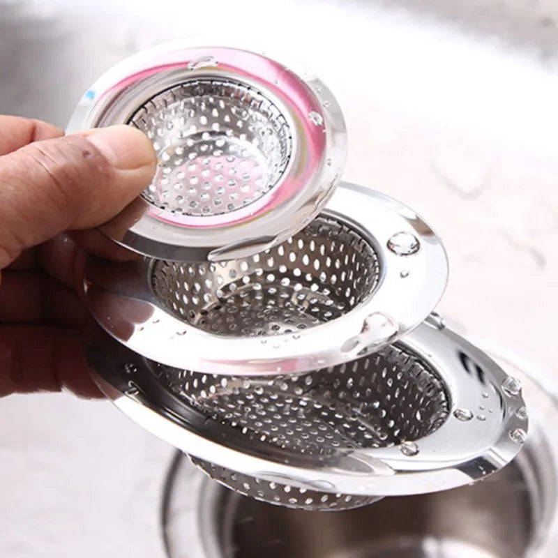 Hair Catcher Stopper Stainless Steel Bathtub Shower Drain Hole Filter Trap Metal Wire Sink Strainer Kitchen Bathroom Accessories