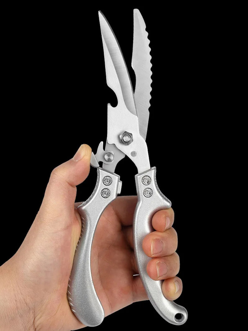 Professional Chicken Bone Scissors Upgraded Poultry Shears Cutter Stainless Steel Turkey Meat Fish Vegetables Kitchen Scissors