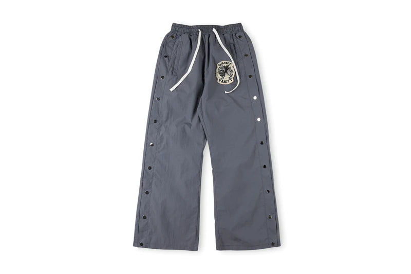 SAINT VANITY Embroidered Buckle Sports Sweatpants Jogger Men Women Drawstring Long Pants Trousers