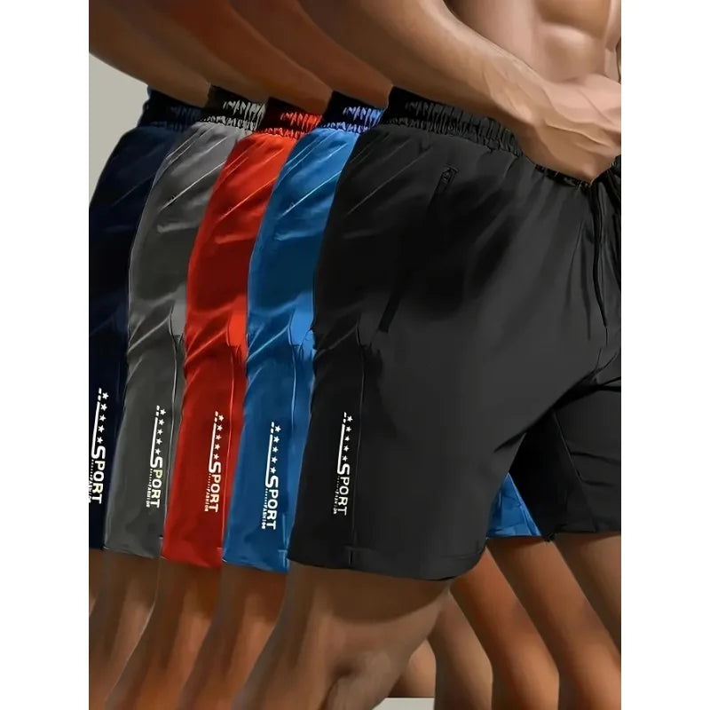 Summer men's sports shorts cool sportswear running shorts casual bottoms gym fitness training jogging shorts men