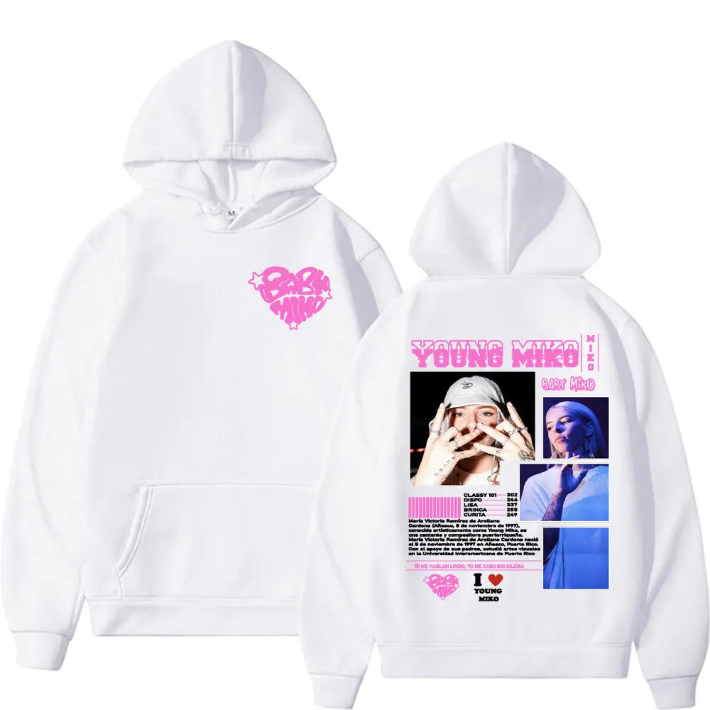 Singer Young Miko Baby Miko Tour Hooded Men Women's Clothing Vintage Casual Fan Gift Sweatshirt Fashion Aesthetic Comfort Hoodie
