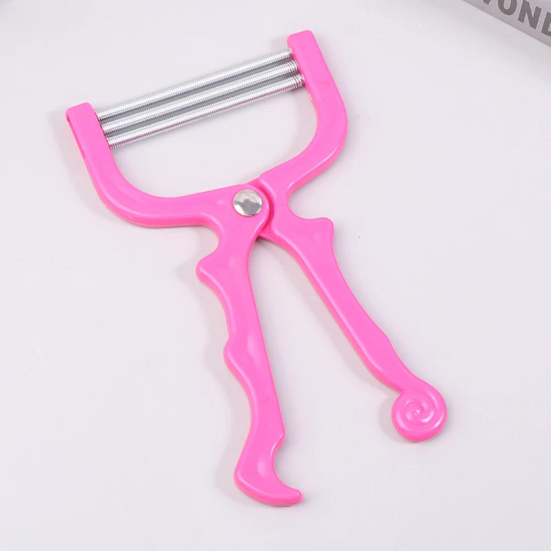 Women Epilator Mini Facial Hair Remover Safe Handheld Spring Threading Face Defeatherer for Cheek Eyebrow DIY Makeup Beauty Tool