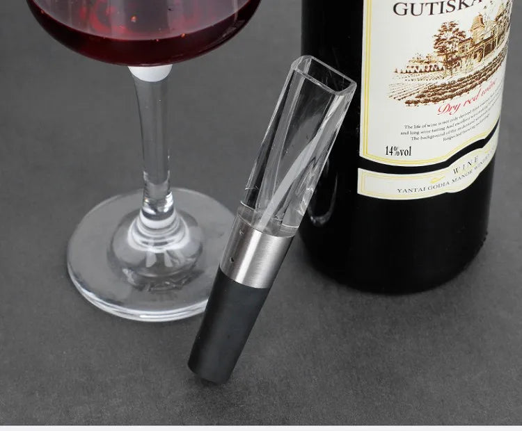 Mini Wine Aerator Pourer Bar Accessories 2 in 1 Quick Aerating Pouring Tool Pump Portable Red Wine Decanter Kitchen Gadgets
