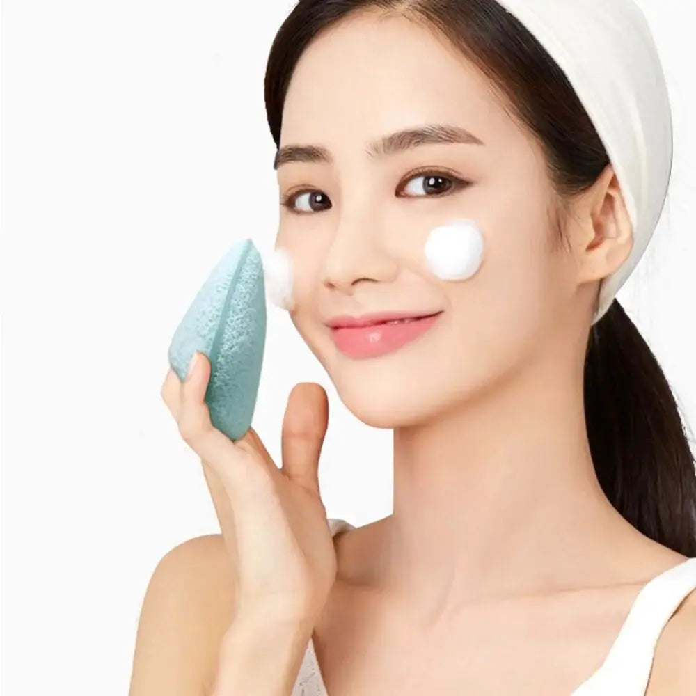 Natural Exfoliating Face Wash Cleansing Puff Flutter Sponge Deep Remover To Black Headband Cosmetic Sponges Facial Clean Tool