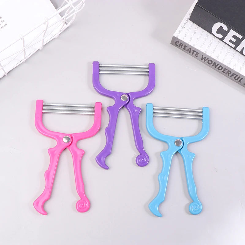 Women Epilator Mini Facial Hair Remover Safe Handheld Spring Threading Face Defeatherer for Cheek Eyebrow DIY Makeup Beauty Tool
