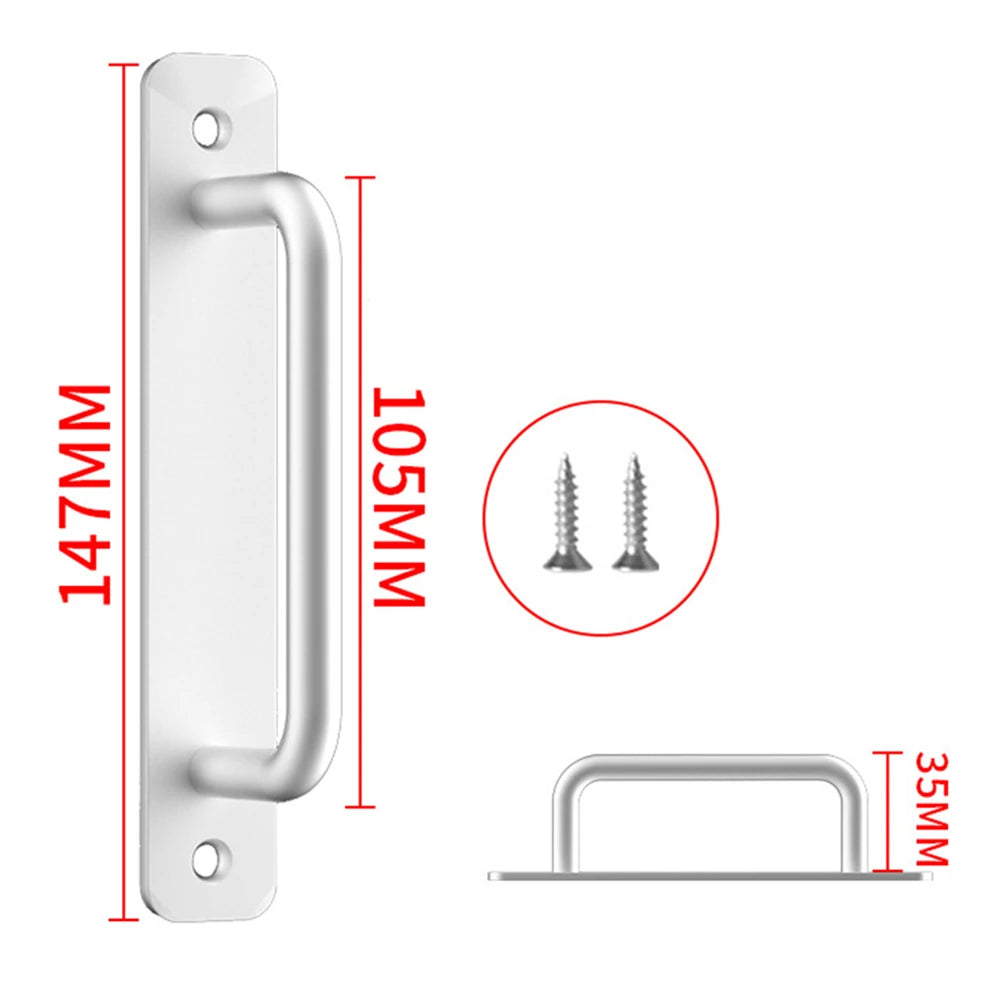 Door Handle Cabinet Pulls Aluminum Push-pull Balcony Gate Window Pulls Knob Kitchen Furniture Hardware Handle