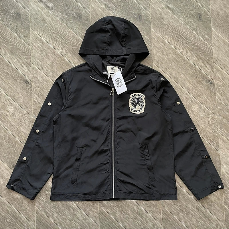 SAINT VANITY Embroidered Buckle Sports Sweatpants Jogger Men Women Drawstring Long Pants Trousers