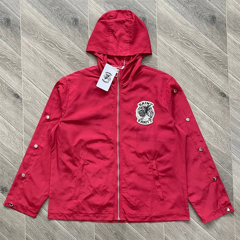 SAINT VANITY Embroidered Buckle Sports Sweatpants Jogger Men Women Drawstring Long Pants Trousers