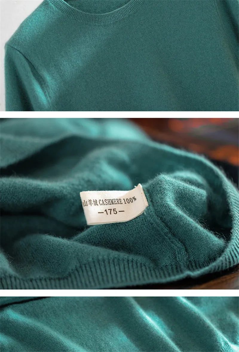 Superfine Merino Cashmere Knitted O-neck T-shirt for Men's Clothing Short Sleeve Tee Solid Color Trend Leisure Tee Tops ﻿